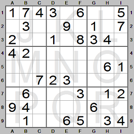 Easy sudoku puzzle
